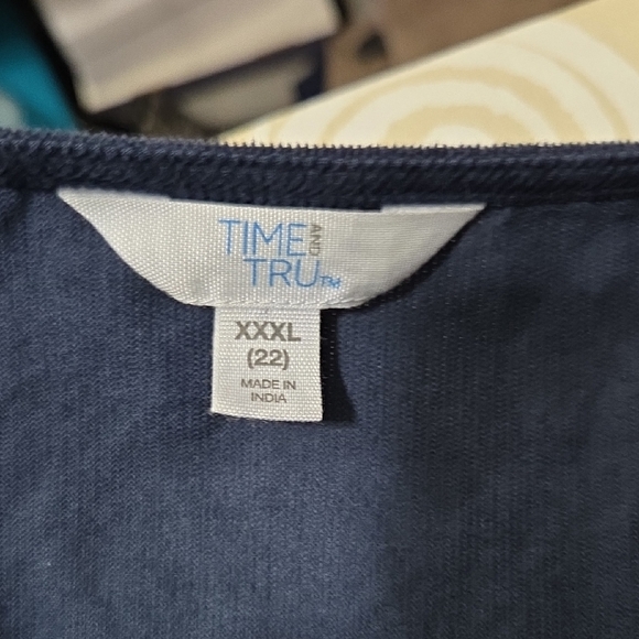 Time and Tru Navy Long Sleeve Dress - Picture 5 of 5